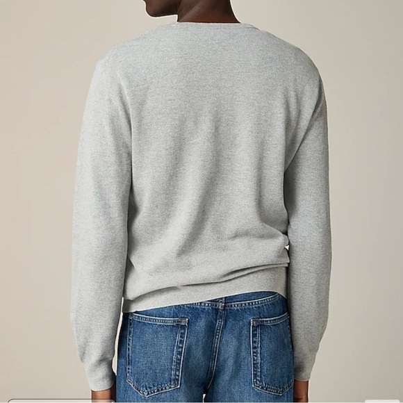 J crew Cotton piqué-stitch crewneck sweater - Picture 2 of 3